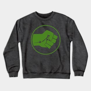 Green Smash Fist Crewneck Sweatshirt